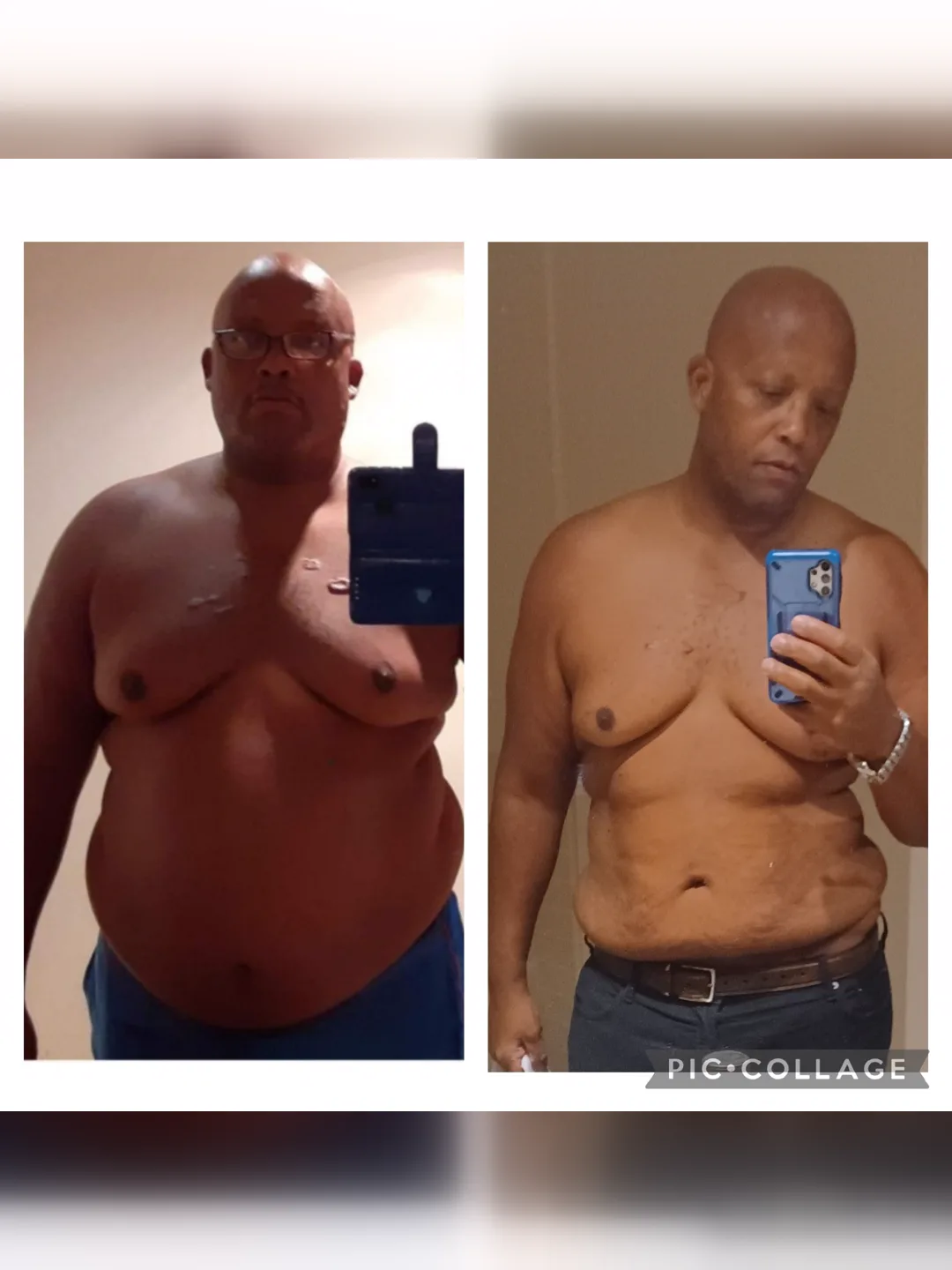 Edward's progress — before and after training with Coach Bizz